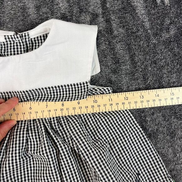 Vtg Samara Girls 18 Month Two-Piece Outfit Gingham Black White Ladybug Dress - Picture 8 of 12